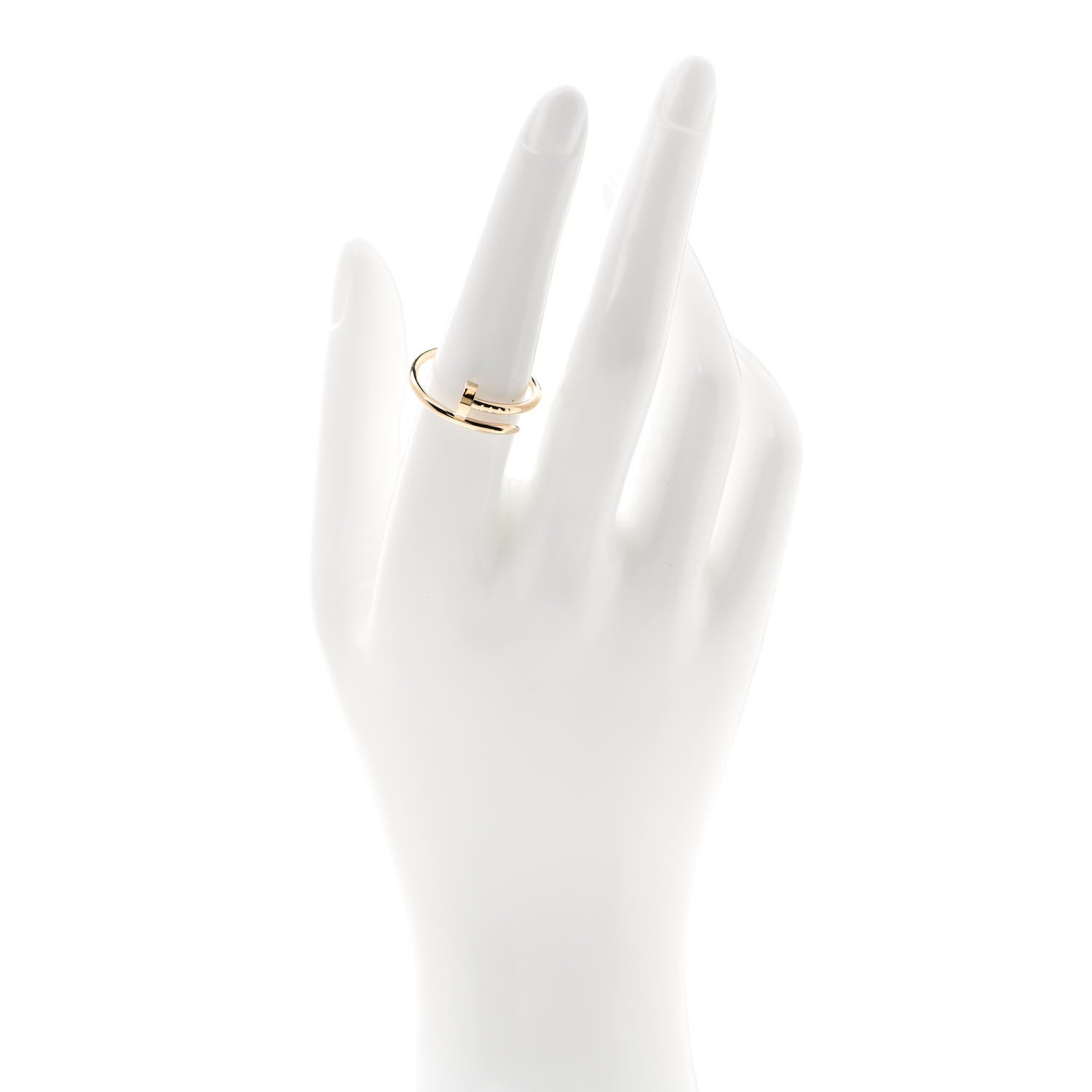 Cartier 18K Yellow Gold Small Juste Un Clou Ring 55 7.25 2 of 6