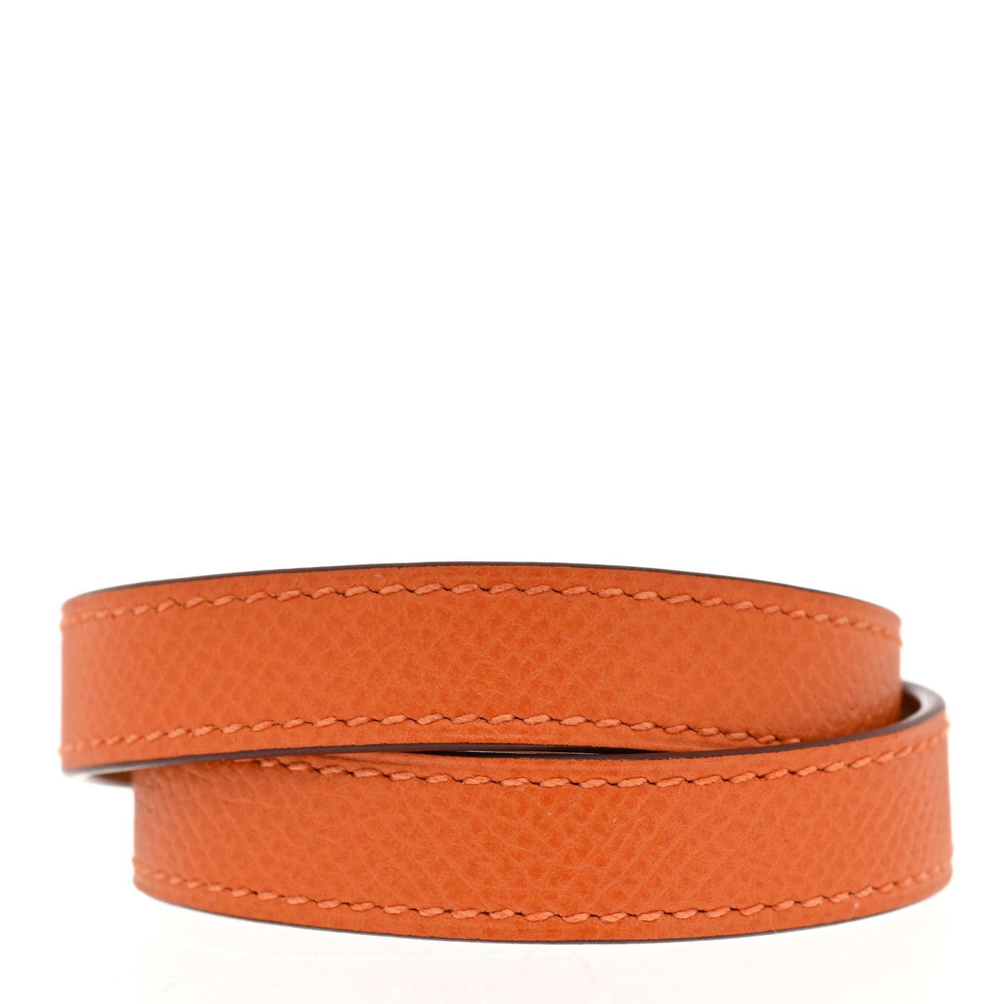Epsom Kelly Double Tour Bracelet M Orange