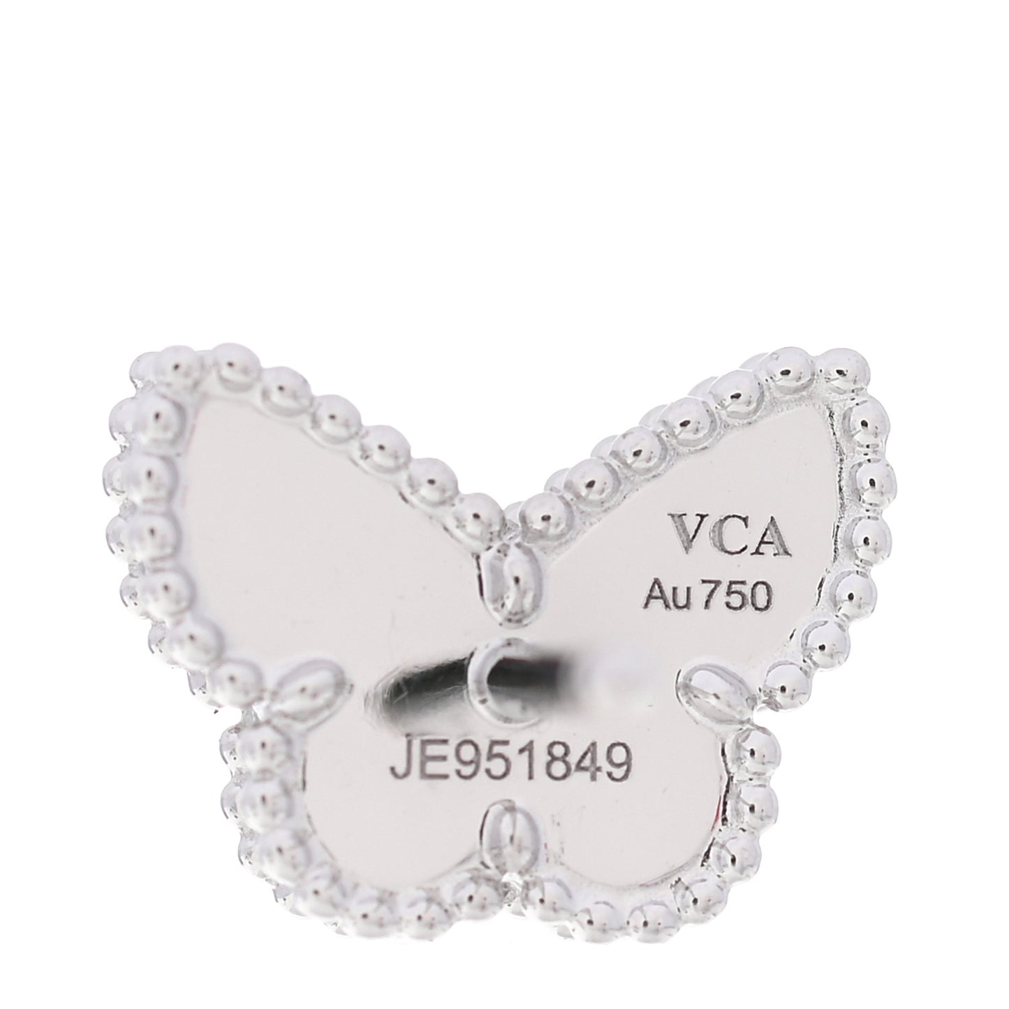 18K White Gold Turquoise Sweet Alhambra Butterfly Earrings