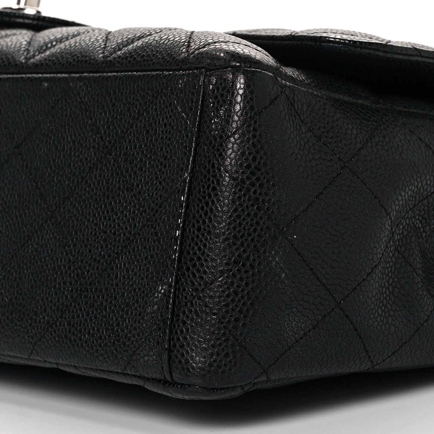 Caviar Quilted Maxi Double Flap Black