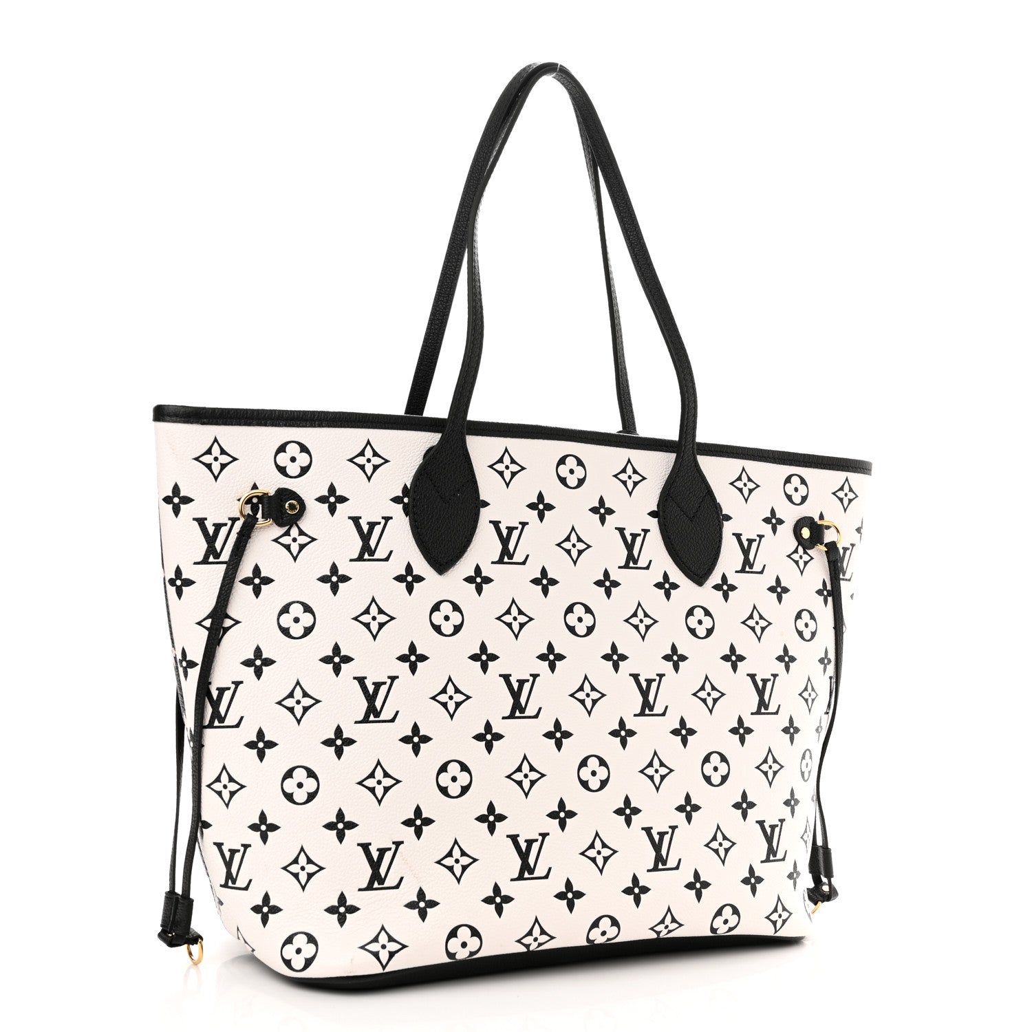 Louis Vuitton Empreinte Spring In The City Neverfull MM Black White Pink 4 of 11