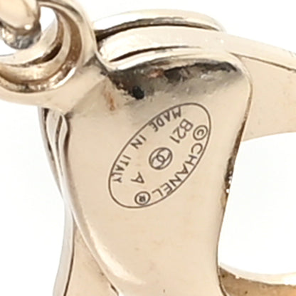 Chanel Crystal Chain CC Link Choker Gold Silver 4 of 5