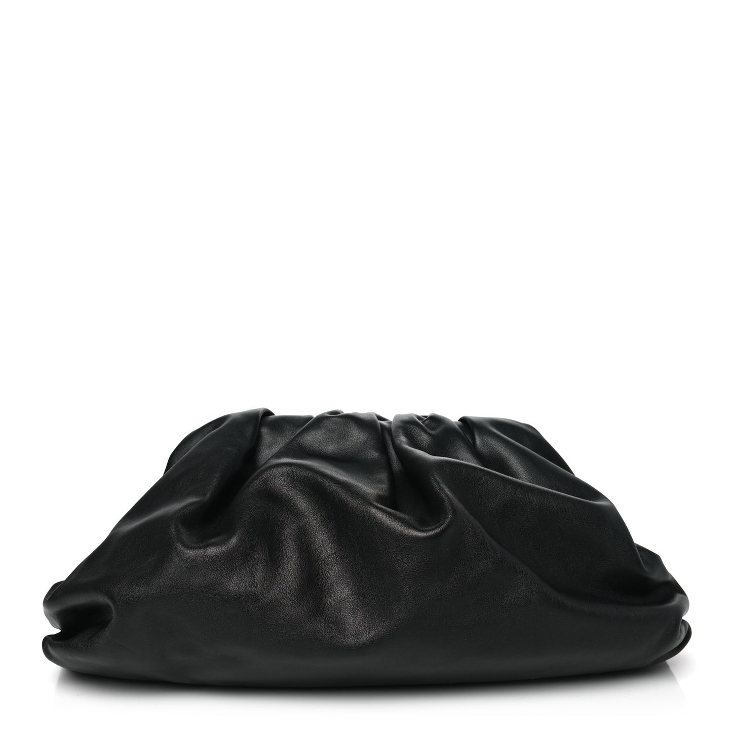 Smooth Butter Calf The Pouch Oversized Clutch Black