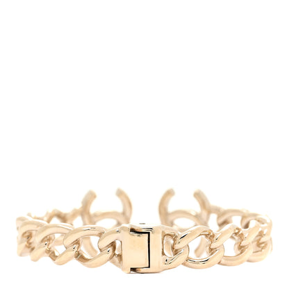 Chanel Metal CC Chain Link Cuff Bracelet Gold 3 of 6