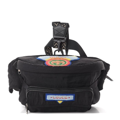 Gucci Nylon 80s Logo Patch Belt Bag Black 1 of 12