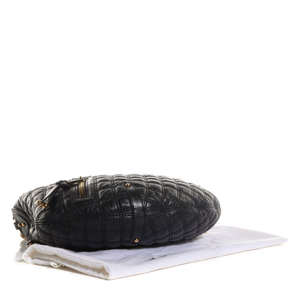 Marc Jacobs Leather Quilted Banana Chain Hobo Black 4 of 7