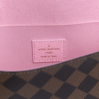 Louis Vuitton Damier Ebene Studded Pochette Felicie Chain Wallet 6 of 12