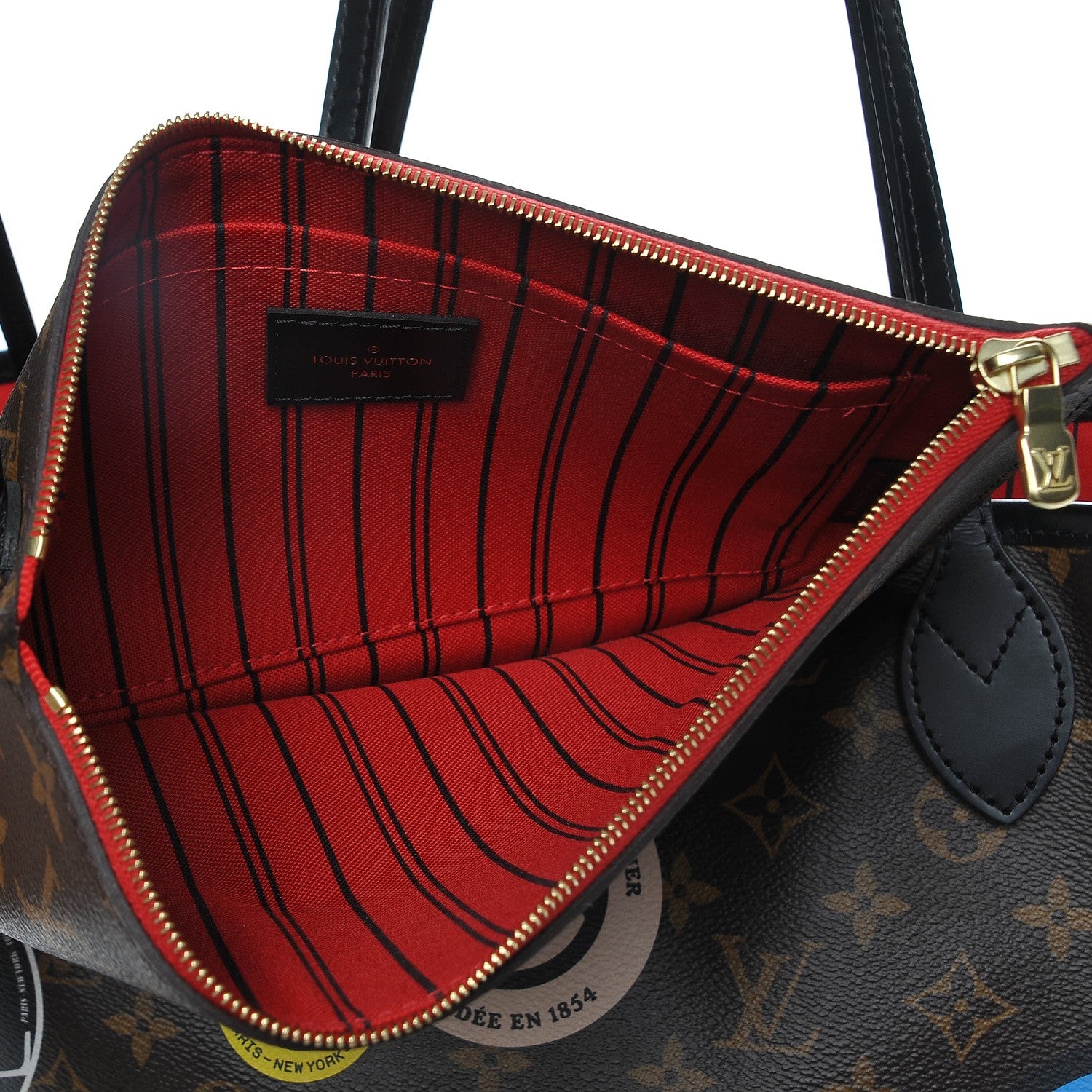 Louis Vuitton Monogram World Tour Neverfull MM 6 of 9