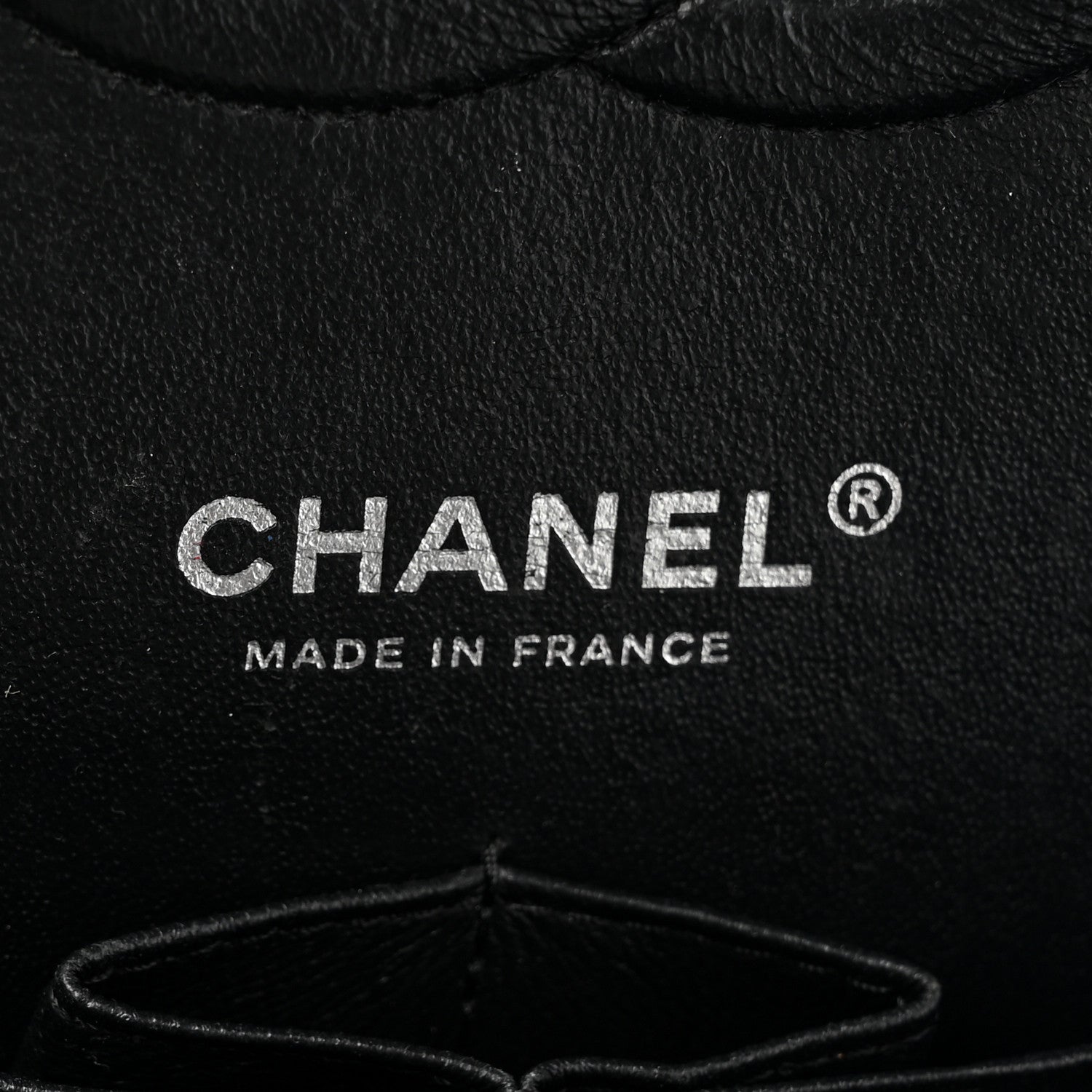 Chanel Shiny Crumpled Calfskin Quilted Medium Double Flap So Black 6 of 11