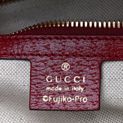 Gucci X DORAEMON Mini Vintage GG Supreme Monogram Small Dome Backpack Beige Cherry Red 6 of 11