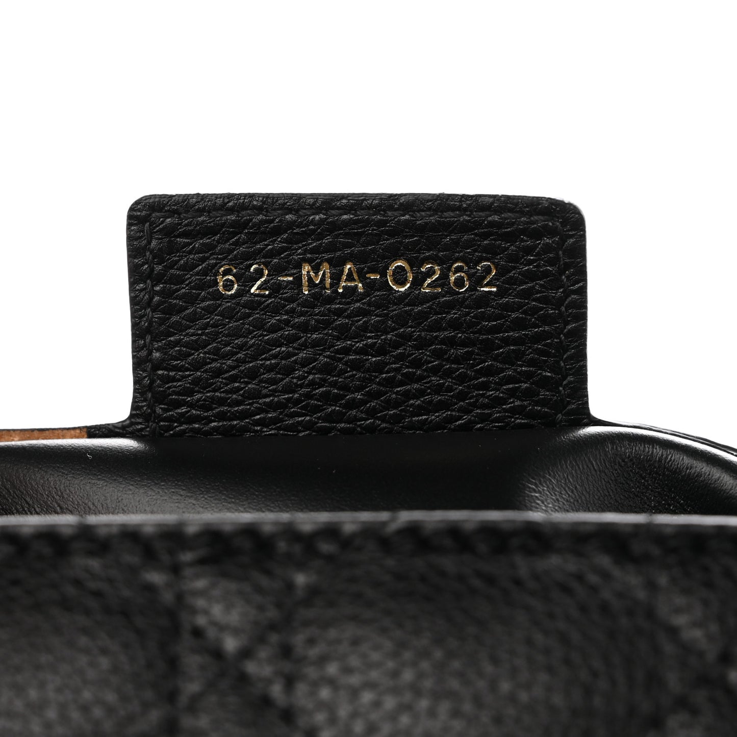 Calfskin Cannage Medium Caro Bag Black