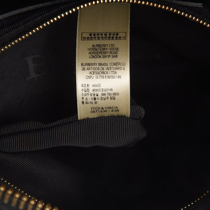 Burberry Metallic Calfskin Blaze Satchel Petrol Blue 9 of 12