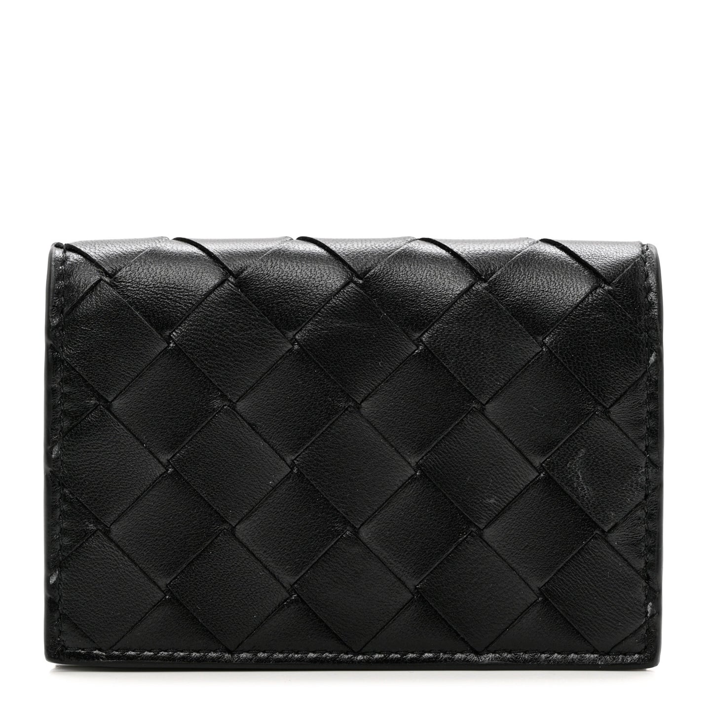 Nappa Intrecciato Card Holder Black