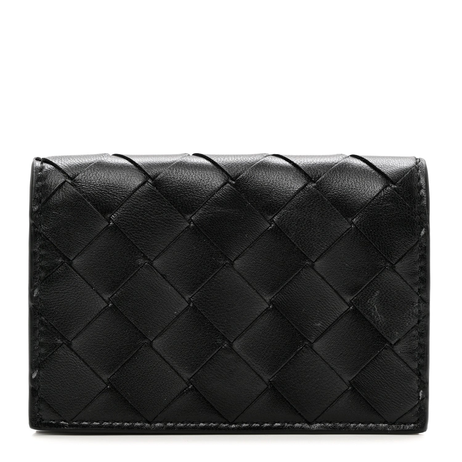 Bottega Veneta Nappa Intrecciato Card Holder Black 1 of 7