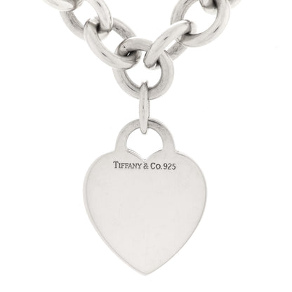 Tiffany Sterling Silver Heart Tag Necklace 5 of 7