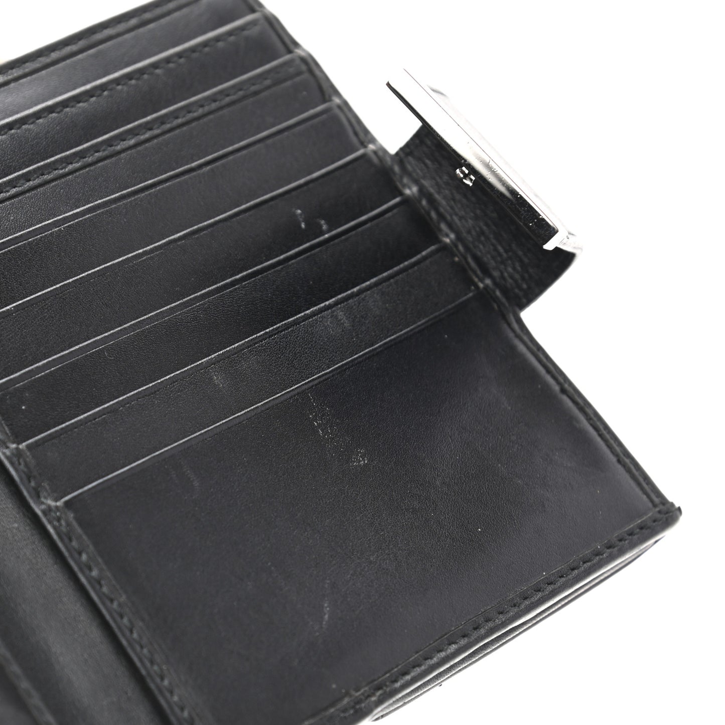 Monogram Flap Wallet Black