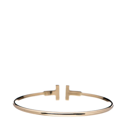 Tiffany 18K Yellow Gold T Wire Bracelet 2 of 3