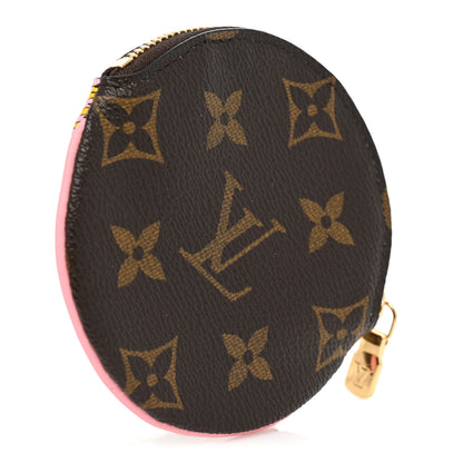 Louis Vuitton Monogram 2020 Christmas Animation Swing Ride Round Coin Purse Pink Poppy 3 of 9