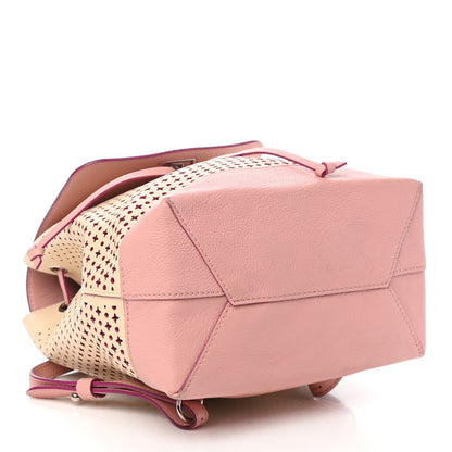 Louis Vuitton Perforated Calfskin Lockme Backpack Rose Poudre Creme 4 of 10