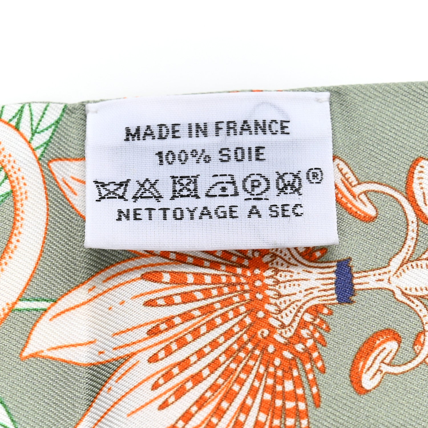 Hermes Silk Precious Paradise Twilly Vert Amande Abricot Bleu Jean 3 of 4