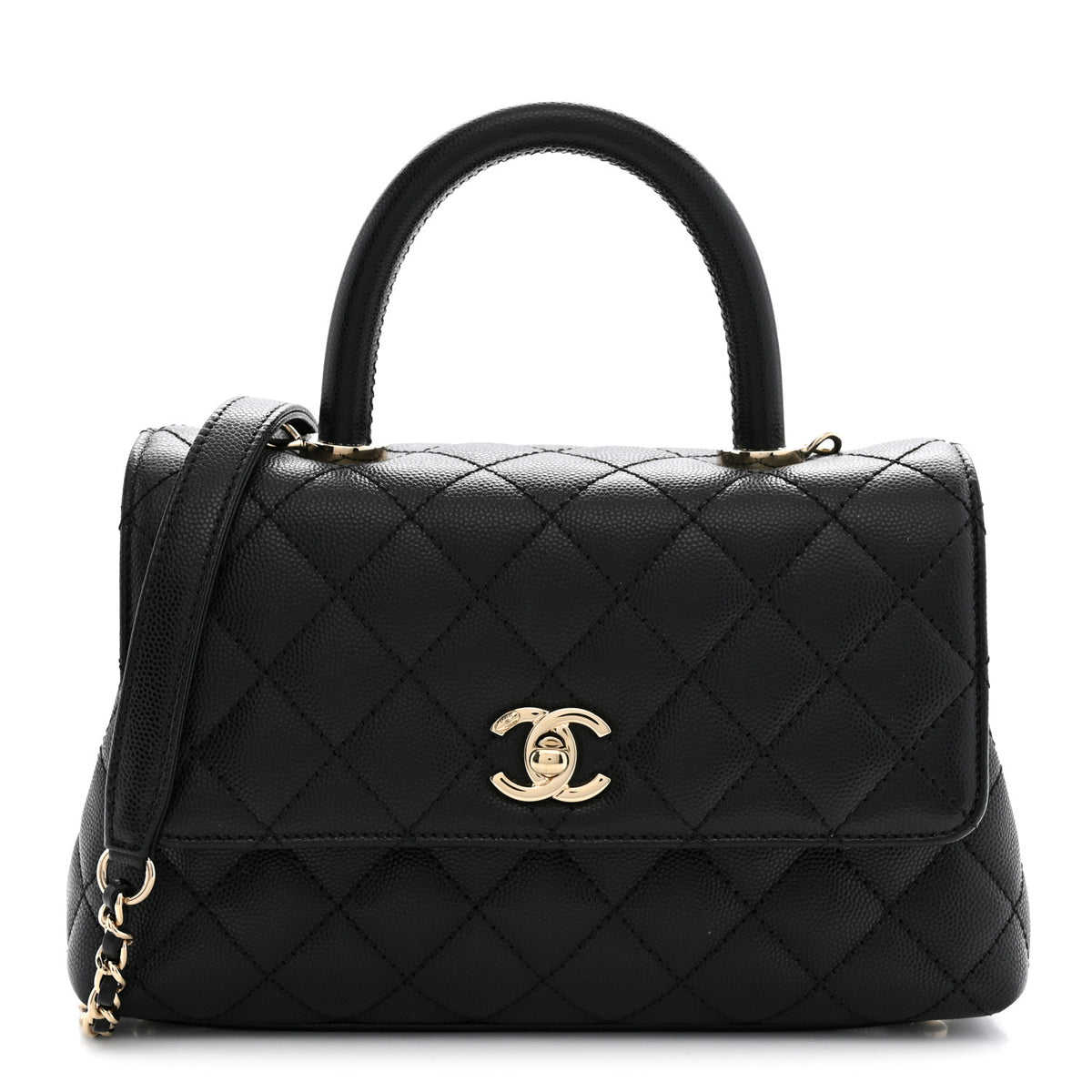 Chanel Caviar Quilted Mini Coco Handle Flap Black 1 of 11