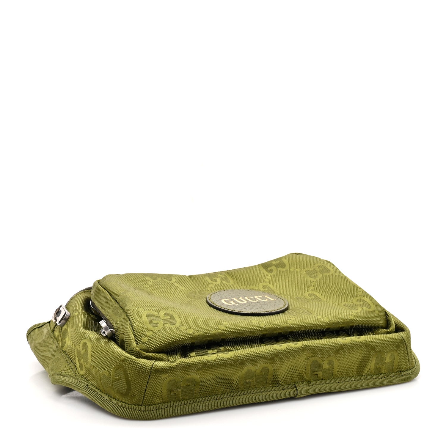 Gucci Econyl Nylon Monogram Off The Grid Large Belt Bag Green 4 of 10