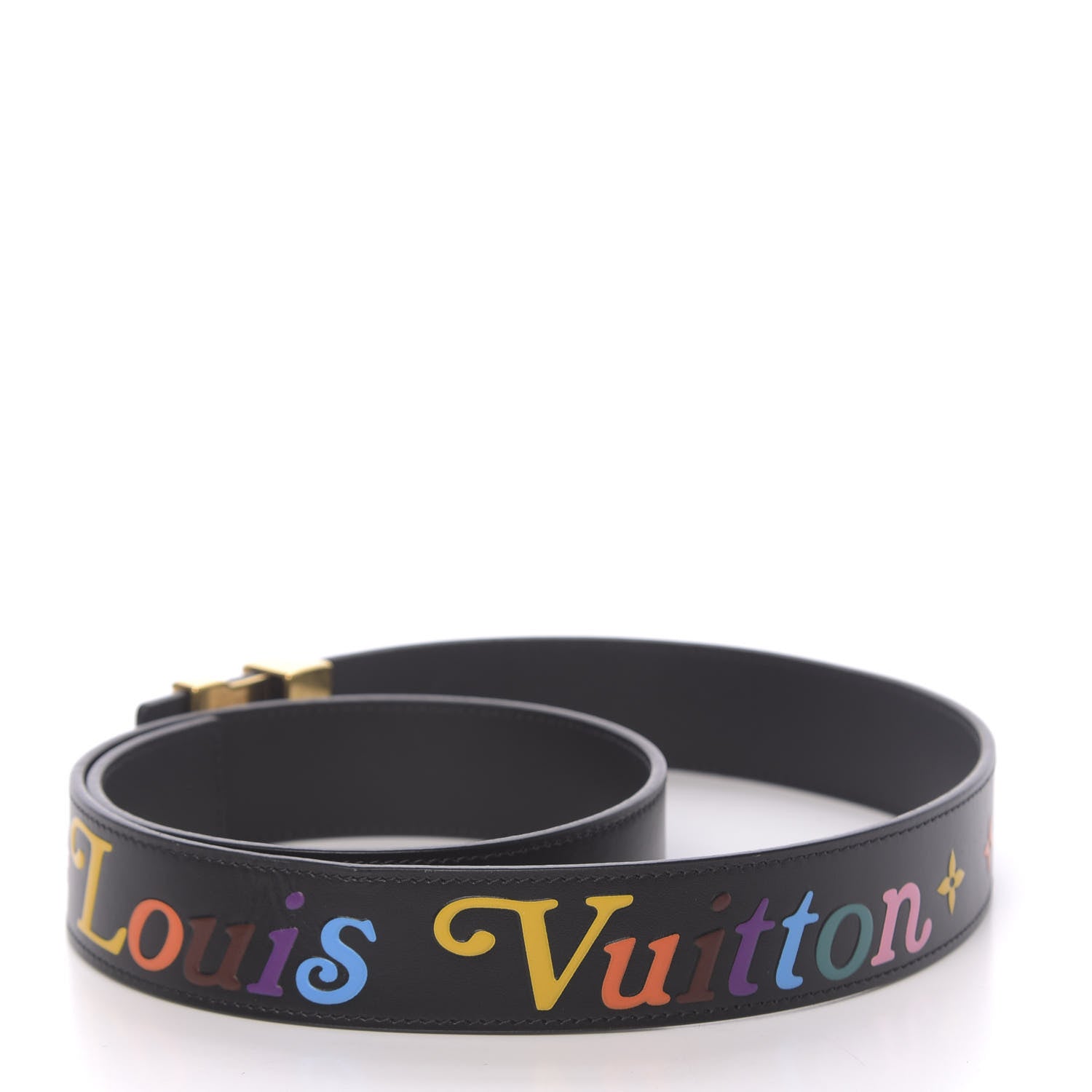 Louis Vuitton Calfskin 35mm LV New Wave Belt 90 36 Black 3 of 7