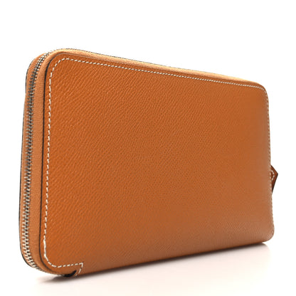 Hermes Epsom Silk'In Wallet Gold 3 of 10