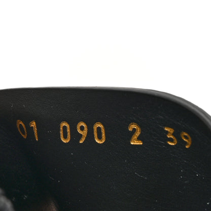 Valentino Garavani Grained Calfskin Rockstud Ankle Strap Espadrille 15/105mm Wedge Sandals 39 Black Natural 8 of 9