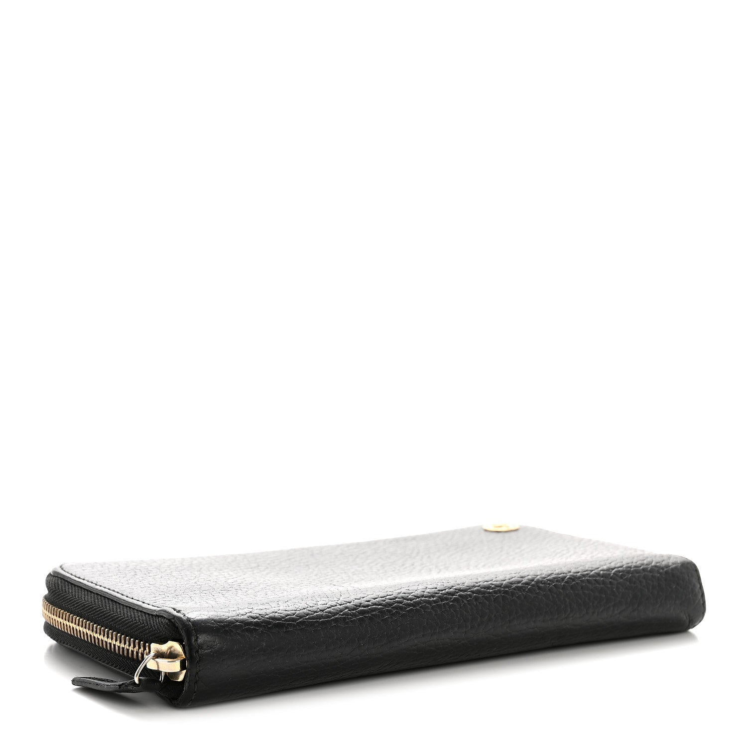 Gucci Dollar Calfskin GG Zip Around Wallet Black 4 of 8
