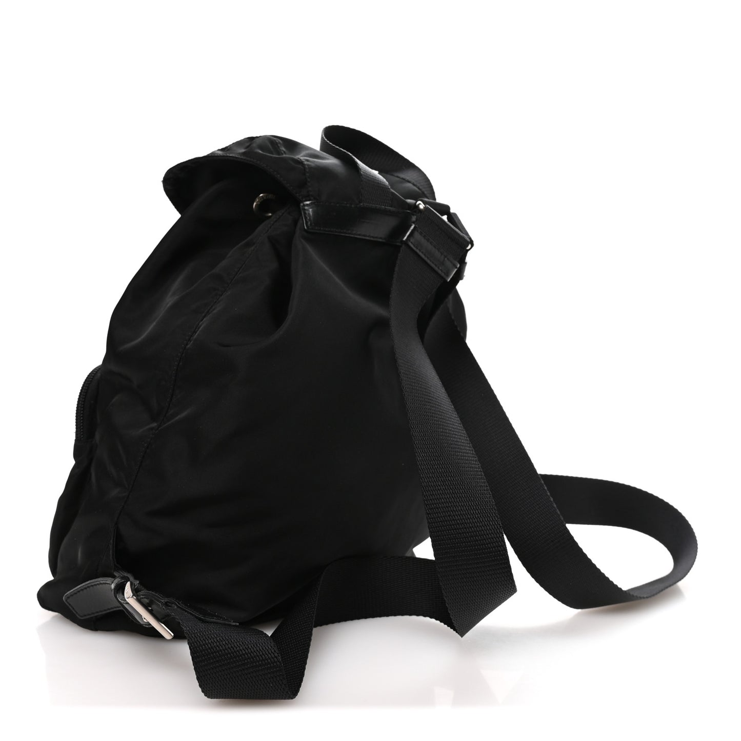 Tessuto Nylon Vela Cinch Backpack Black