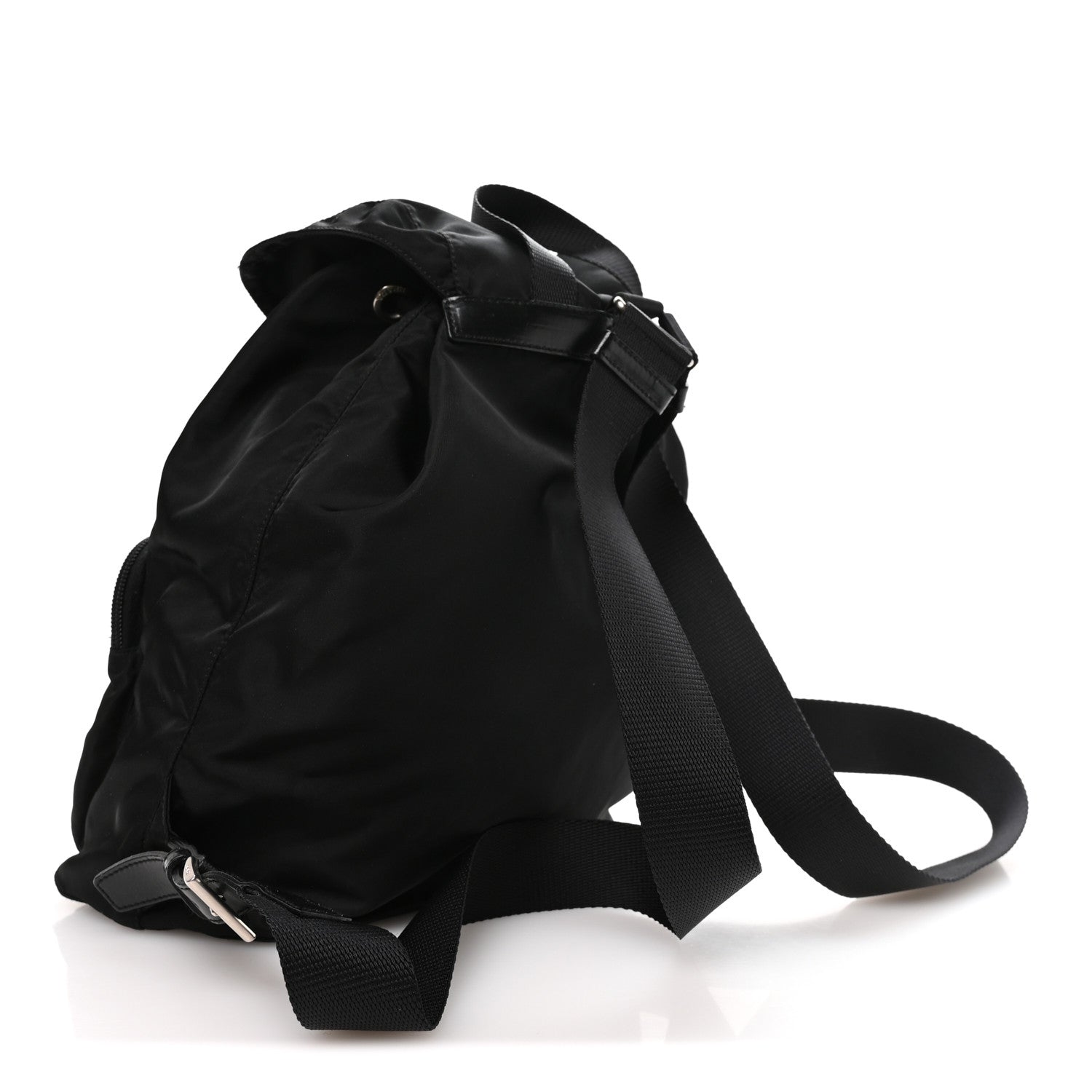 Prada Tessuto Nylon Vela Cinch Backpack Black 3 of 10