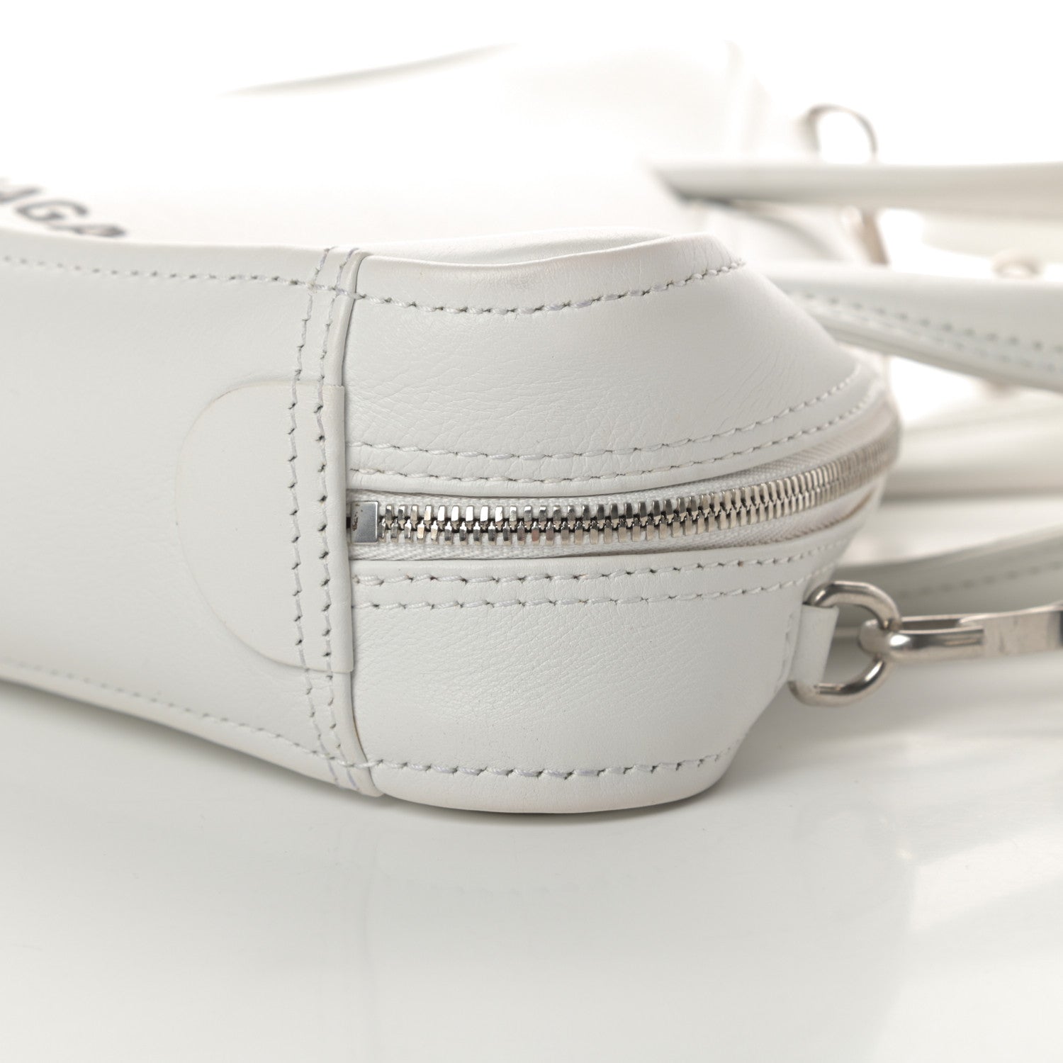 Balenciaga Calfskin XS Triangle Duffle White 10 of 10