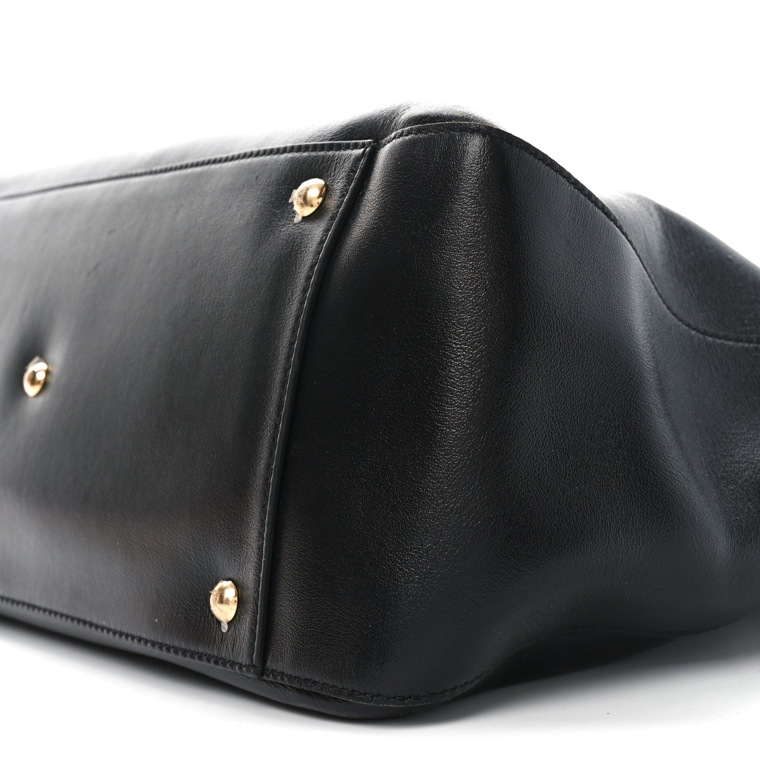 Fendi Vitello Glacier Large FF Tote Black 10 of 10