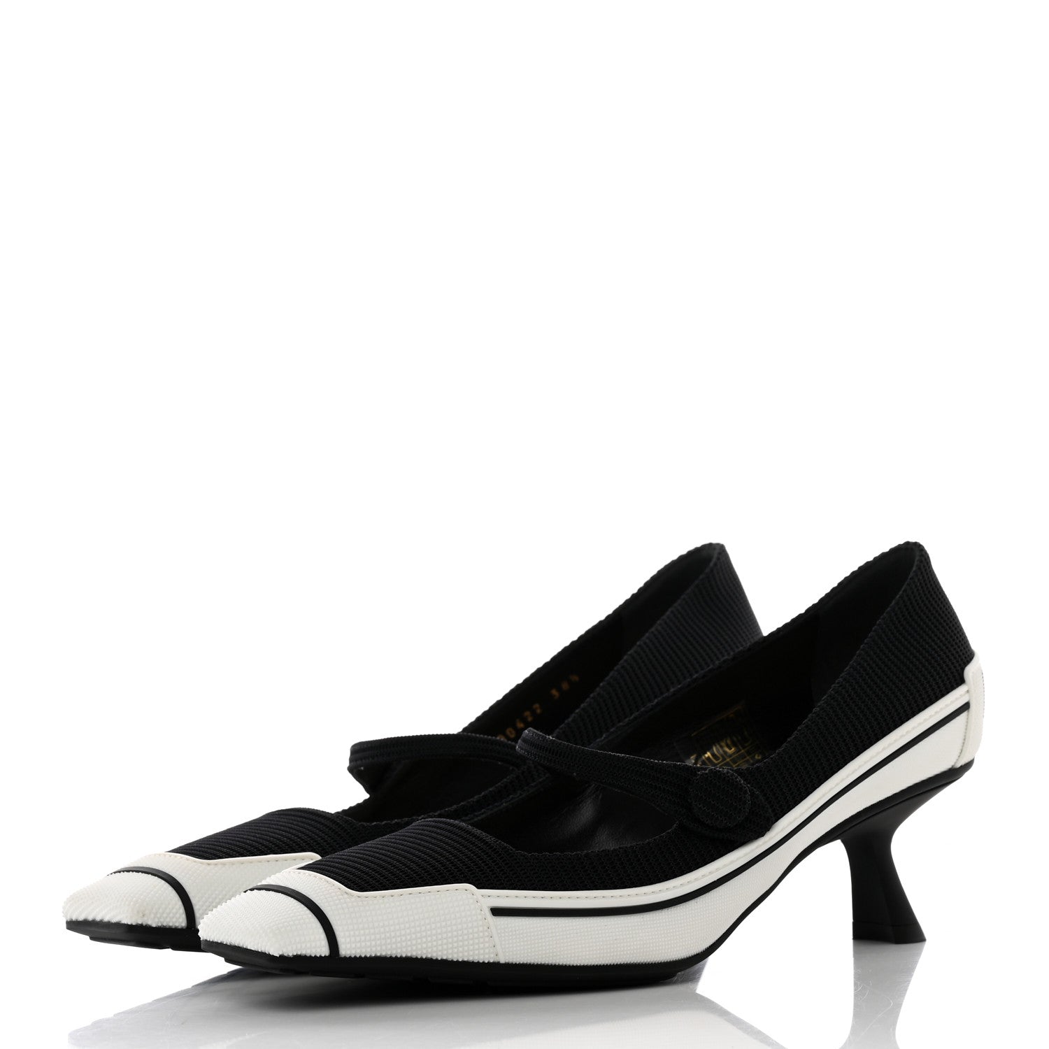 Christian Dior Technical Canvas Rubber D-Motion 55mm Pumps 38 Black 3 of 13