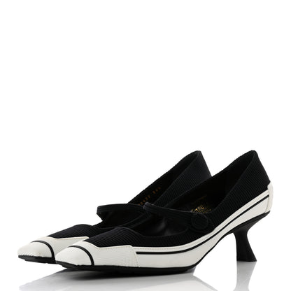 Christian Dior Technical Canvas Rubber D-Motion 55mm Pumps 38 Black 3 of 13