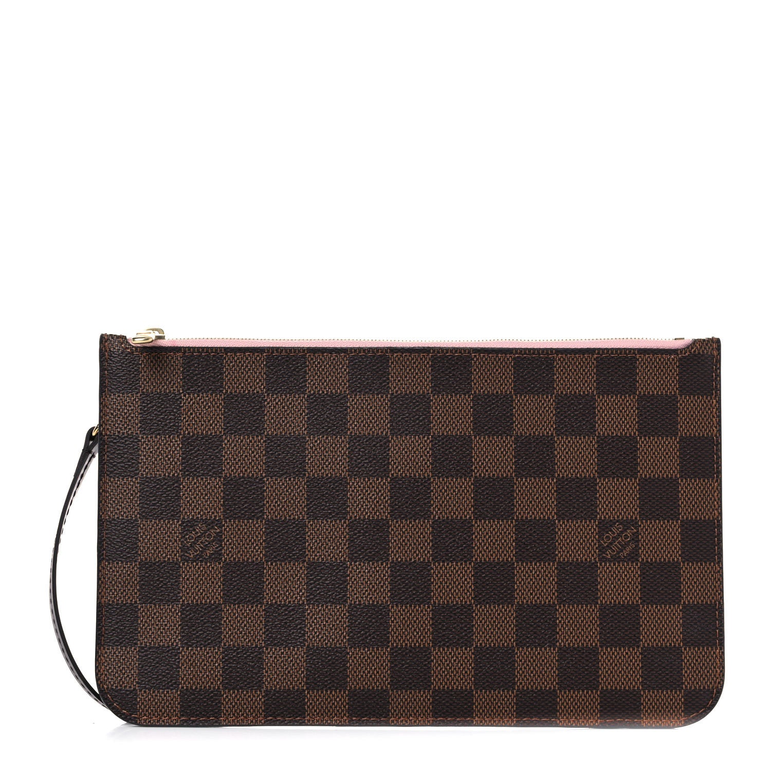 Louis Vuitton Damier Ebene Neverfull MM GM Pochette Rose Ballerine 1 of 9