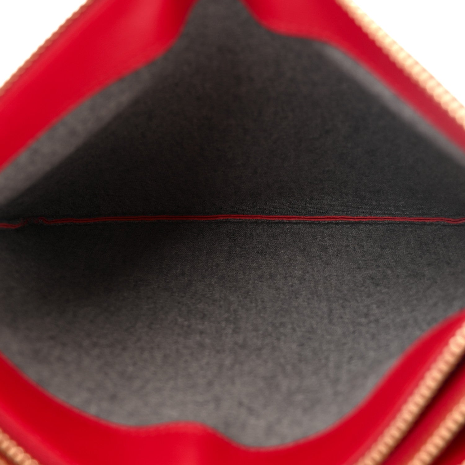 Celine Lambskin Large Trio Crossbody Bag Red 5 of 11