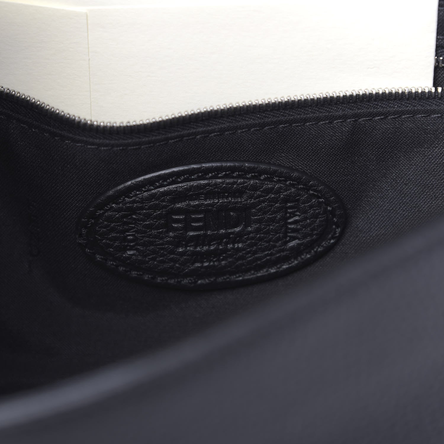 Fendi Cuoio Romano Selleria Belt Baguette Bag Black 7 of 10
