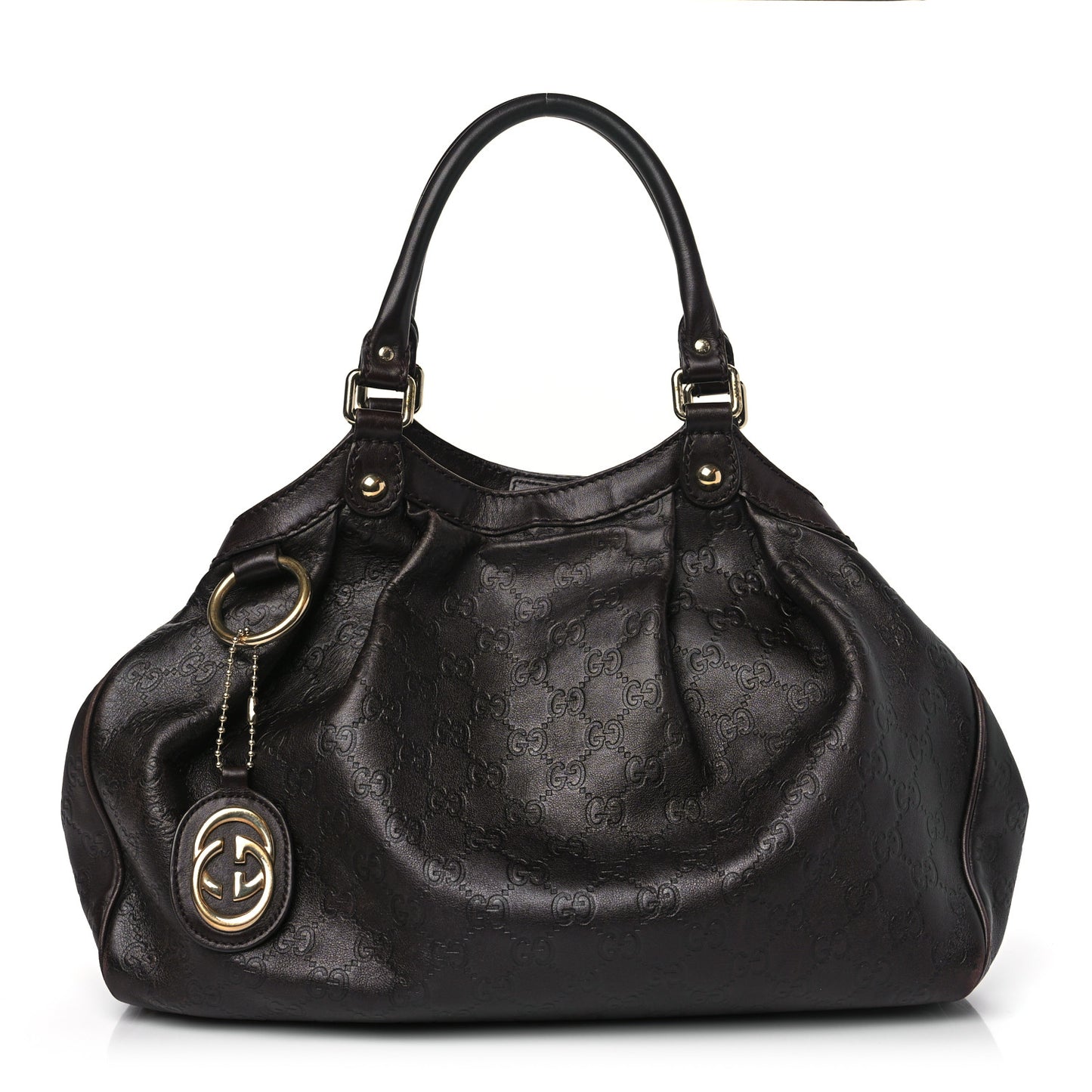 Guccissima Medium Sukey Tote Brown