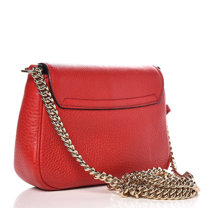 Gucci Pebbled Calfskin Small Soho Flap Crossbody Red 3 of 8