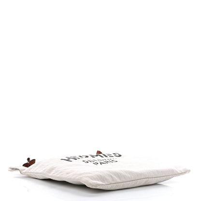 Hermes Canvas Swift Aline Grooming Bag Gold 4 of 10