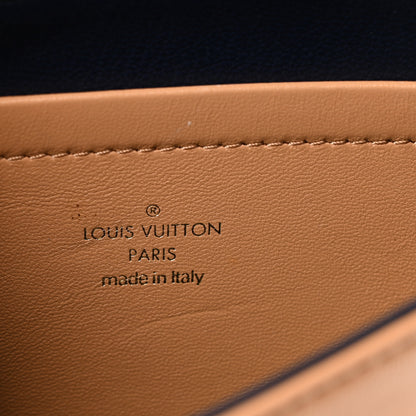 Louis Vuitton Lambskin Embossed Monogram Pochette Coussin Camel 7 of 15
