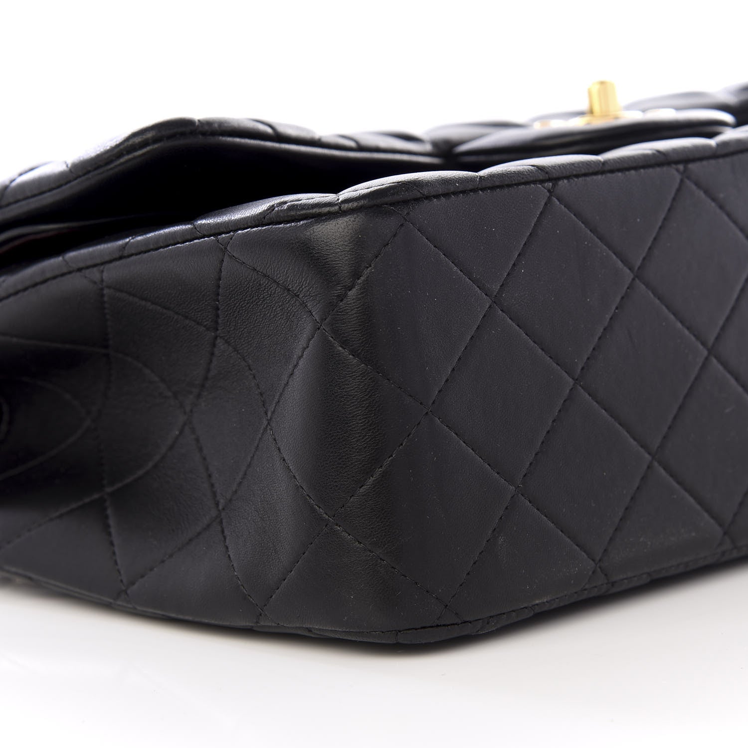 Chanel Lambskin Quilted Jumbo Double Flap Black 5 of 8