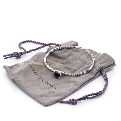 David Yurman Sterling Silver Black Orchid 3mm Chatelaine Bracelet 7 of 7
