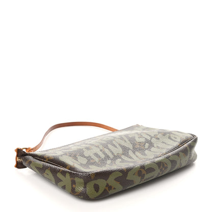 Louis Vuitton Monogram Graffiti Pochette Accessories Kaki 4 of 10