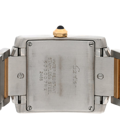Cartier Stainless Steel 18K Yellow Gold 25mm Tank Francaise Quartz Watch 4 of 5