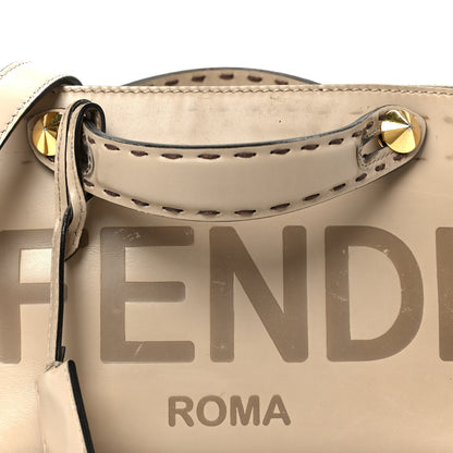 Fendi Vitello King Logo Embossed Mini By The Way Boston Bag Nuvola 8 of 10