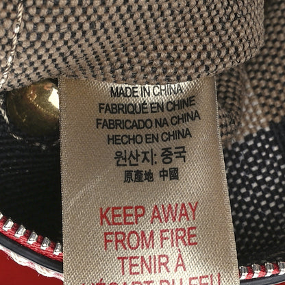 Burberry Canvas Mega Check Medium Ashby Hobo Cadmium Red 6 of 12