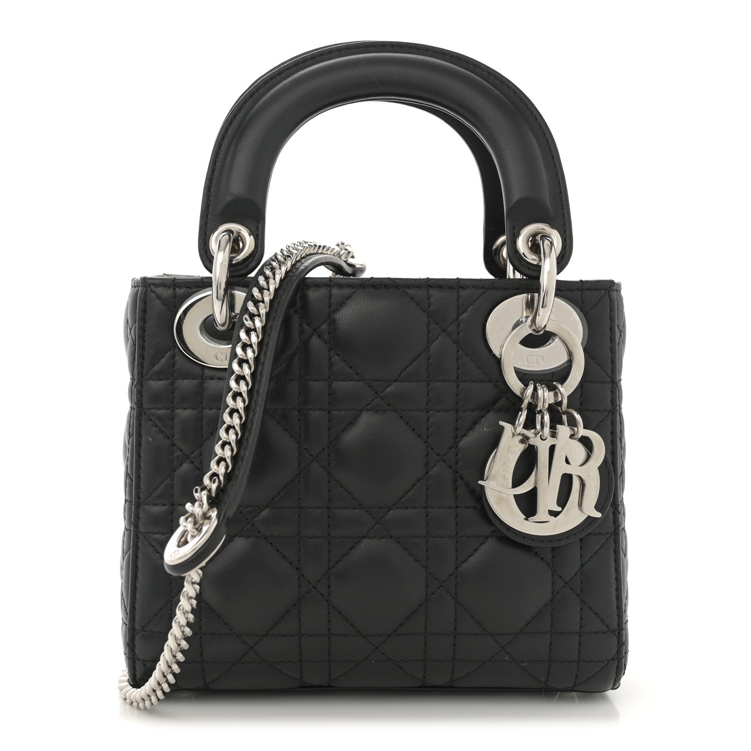 Christian Dior Lambskin Cannage Mini Lady Dior Black 1 of 10
